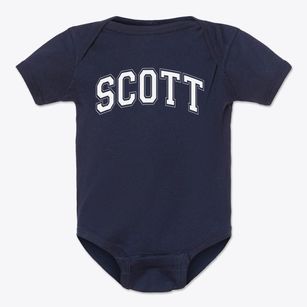 Scott Elementary School Varsity Arch Baby Onesie