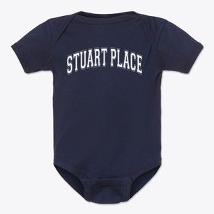 Stuart Place Elementary School Varsity Arch Baby Onesie