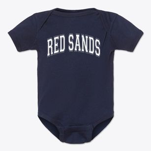 Red Sands Elementary School Varsity Arch Baby Onesie