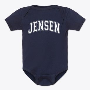 Jensen Middle School Varsity Arch Baby Onesie