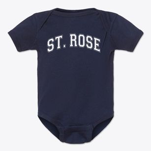 St Rose Of Lima Parish Varsity Arch Baby Onesie