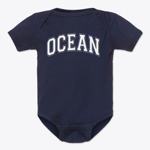 Ocean Learning Center Varsity Arch Baby Onesie