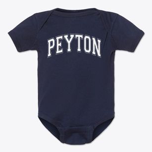 Peyton Elementary School Varsity Arch Baby Onesie