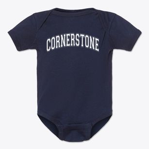Cornerstone Christian Academy Varsity Arch Baby Onesie