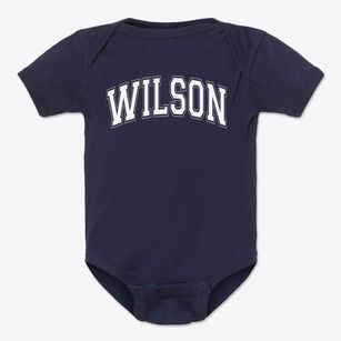 Wilson Elementary School Varsity Arch Baby Onesie