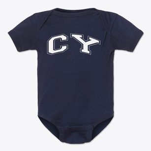 Cy Junior High School Varsity Arch Baby Onesie