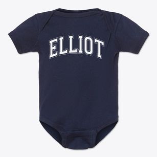 Elliot Education Center Varsity Arch Baby Onesie