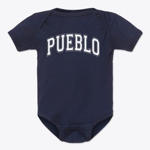 Pueblo Elementary School Varsity Arch Baby Onesie