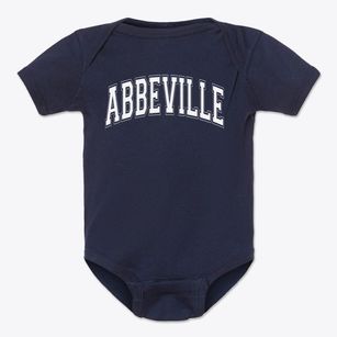 Abbeville Middle School Varsity Arch Baby Onesie