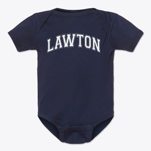 Lawton Alternative School Varsity Arch Baby Onesie