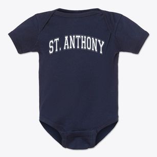 Saint Anthony Immaculate Conception Varsity Arch Baby Onesie