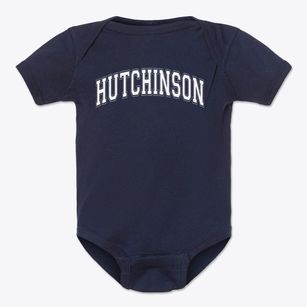 Hutchinson Elementary School Varsity Arch Baby Onesie