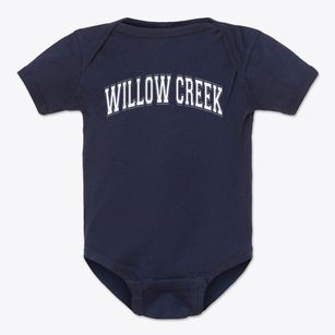 Willow Creek Elementary School Varsity Arch Baby Onesie