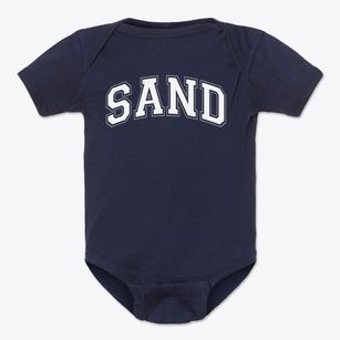 Sand Elementary School Varsity Arch Baby Onesie