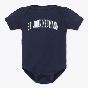 St. John Neumann Catholic High School Varsity Arch Baby Onesie