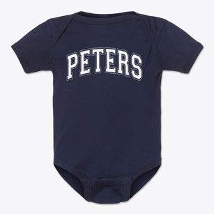 Peters Elementary School Varsity Arch Baby Onesie