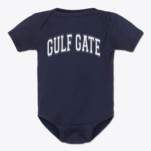 Gulf Gate School Varsity Arch Baby Onesie