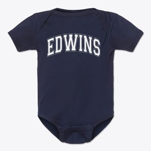 Edwins Elementary School Varsity Arch Baby Onesie