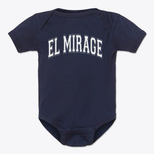 El Mirage Elementary School Varsity Arch Baby Onesie