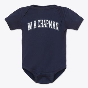 W A Chapman Elementary School Varsity Arch Baby Onesie