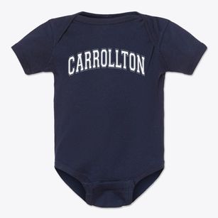 Carrollton Elementary School Varsity Arch Baby Onesie