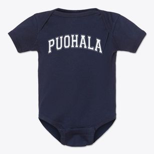Puohala Elementary School Varsity Arch Baby Onesie