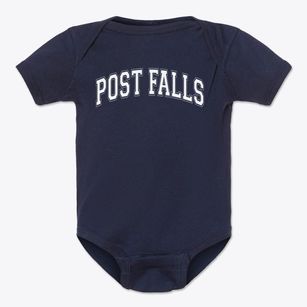Post Falls Junior High School Varsity Arch Baby Onesie