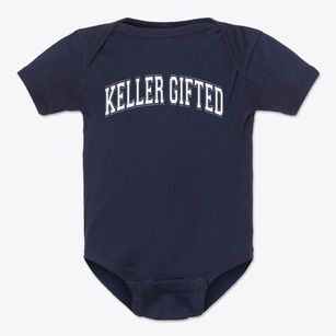 Keller Gifted Magnet Center Varsity Arch Baby Onesie
