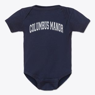 Columbus Manor Elementary School Varsity Arch Baby Onesie
