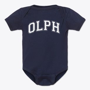 Our Lady Of Perpetual Help School Varsity Arch Baby Onesie