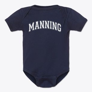 J.t. Manning Elementary School Varsity Arch Baby Onesie