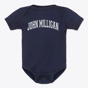 John Milligan High School Varsity Arch Baby Onesie
