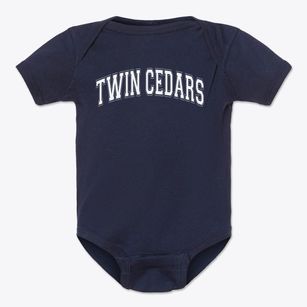 Twin Cedars Community School Varsity Arch Baby Onesie
