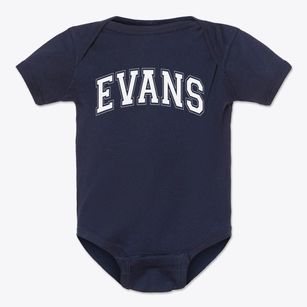 Evans Middle School Varsity Arch Baby Onesie