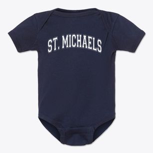 Saint Michaels Episcopal School Varsity Arch Baby Onesie