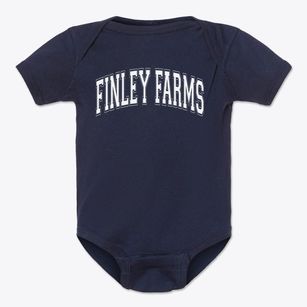 Finley Farms Elementary School Varsity Arch Baby Onesie