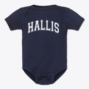 Hallis School Varsity Arch Baby Onesie