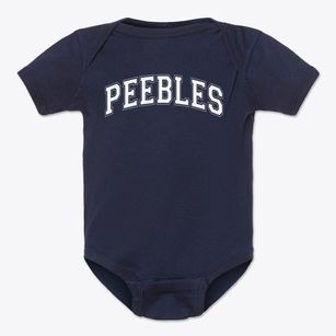 Peebles Elementary School Varsity Arch Baby Onesie