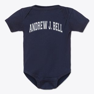 Andrew J. Bell Junior High School Varsity Arch Baby Onesie