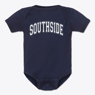 Southside Elementary School Varsity Arch Baby Onesie