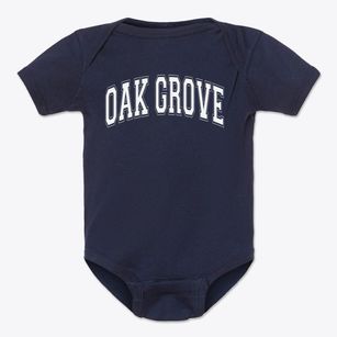 Oak Grove Elementary School Varsity Arch Baby Onesie