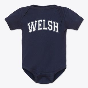 Welsh High School Varsity Arch Baby Onesie