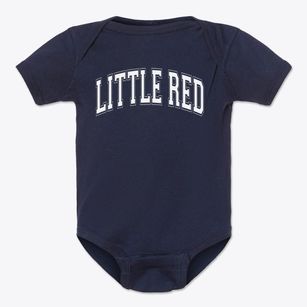 Little Red School House Varsity Arch Baby Onesie