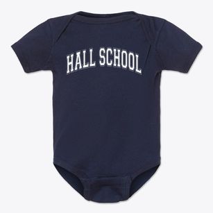 Albert S Hall School Varsity Arch Baby Onesie