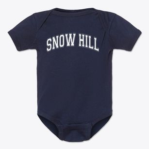 Snow Hill Elementary School Varsity Arch Baby Onesie