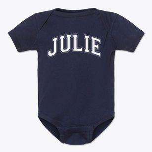 Julie Country Day School Varsity Arch Baby Onesie