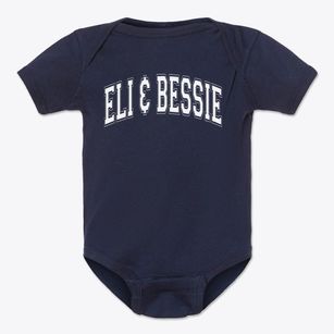 Eli & Bessie Cohen Hillel Academy Varsity Arch Baby Onesie