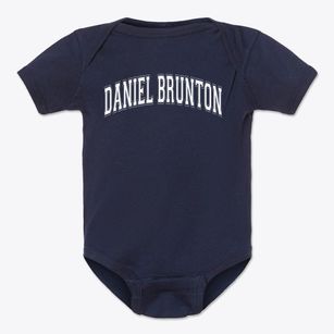 Daniel Brunton Elementary School Varsity Arch Baby Onesie