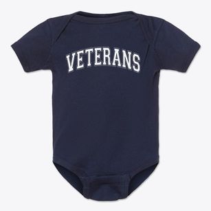 Veterans Memorial School Varsity Arch Baby Onesie