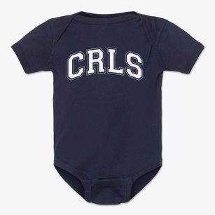Cambridge Rindge & Latin School Varsity Arch Baby Onesie